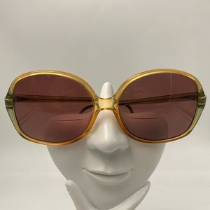 Vintage Viennaline Orange Oval Sunglasses Frames